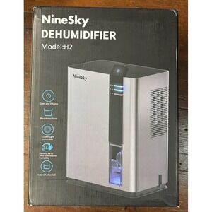 NineSky Dehumidifier 98 OZ Dehumidifier for Home 800 sq. ft. 5 Colors LED Gray